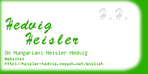 hedvig heisler business card